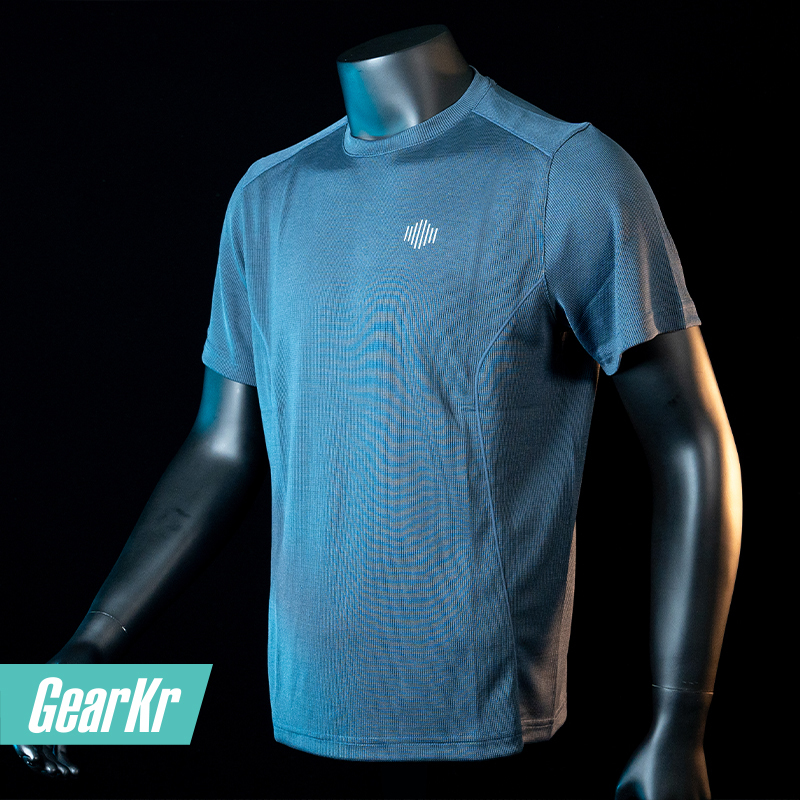 Single-Guided and Double-Guided Series Waffle T-Shirt, Round Neck, Short Sleeves, Moisture-Absorbing, Quick-Drying, Breathable, Heat-Shielding, Sun-Protective, Men's Casual Summer Wear