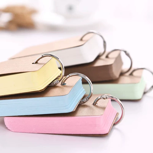 Кожаная книга, портативное кольцо, ноутбук, английский