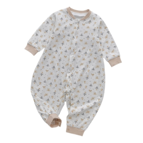 Детский хлопковый универсальный спальный мешок на четыре сезона, двухэтажная детская осенняя пижама