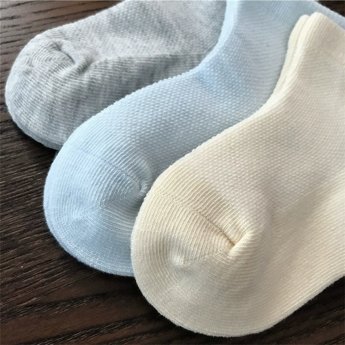 Детские хлопковые цветные осенние носки подходит для мужчин и женщин для новорожденных, средней длины