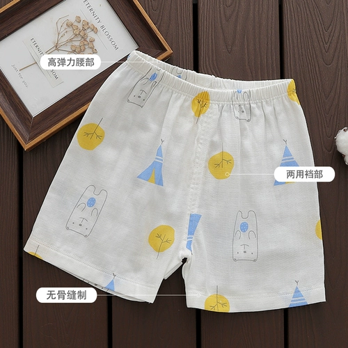 Детские хлопковые марлевые шорты, леггинсы, тонкие штаны, 1-3 лет