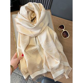 Hong Kong Bng Cashmere Scarf for Mom, Women's Scarf, 2025 New Model, Winter Dual-Use, High-End Gift for Middle-Aged and Elderly