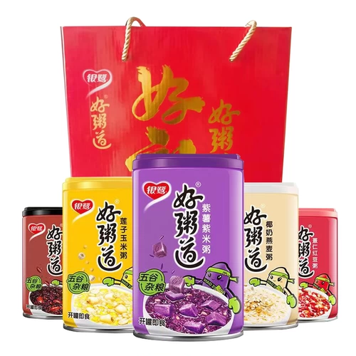 银鹭 [好粥道八宝粥黑米粥五谷杂梁早餐速食粥280g整箱礼盒装]