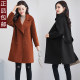New style small fat girl plus size cotton cashmere coat