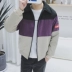 Áo khoác nhỏ nam Nhật Bản ấm áp áo khoác cotton dày ve áo cotton mùa thu và mùa đông quần áo thanh niên áo khoác thủy triều
