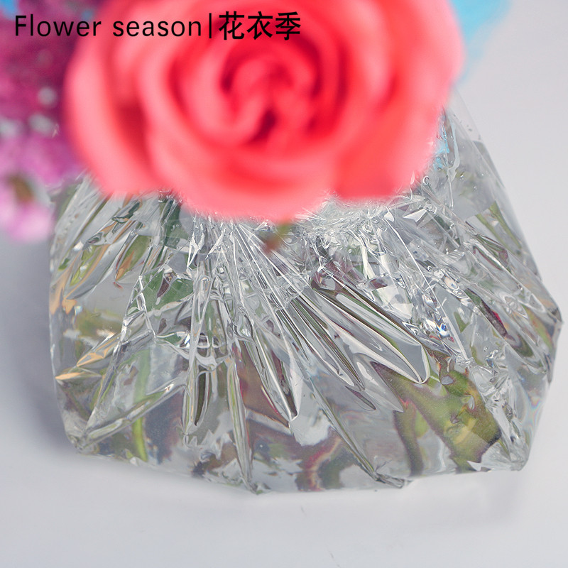 Flower season flower bouquet waterproof transparent water-retaining cellophane silver light tin foil apple gift packaging materials