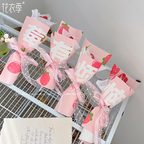New year wrapping paper flowers flower paper fruit auspicious series strawberry bouquet diy packaging material flower art