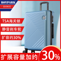 Pull Rod Box Man New Large Capacity 24 Inch Suitcase Woman password box student suitcase leather case 20 Den case