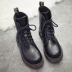 Năm 2020 phong cách mới của Anh mùa hè Martin boots của phụ nữ mỏng thoáng khí retro cho sinh viên cổ điển Giày đầu máy giản dị đế bằng - Kính khung Kính khung