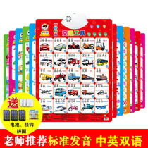 Baby Enlightenment sound wall chart young children voice early education voice pinyin alphabet cognitive literacy card wall sticker toy