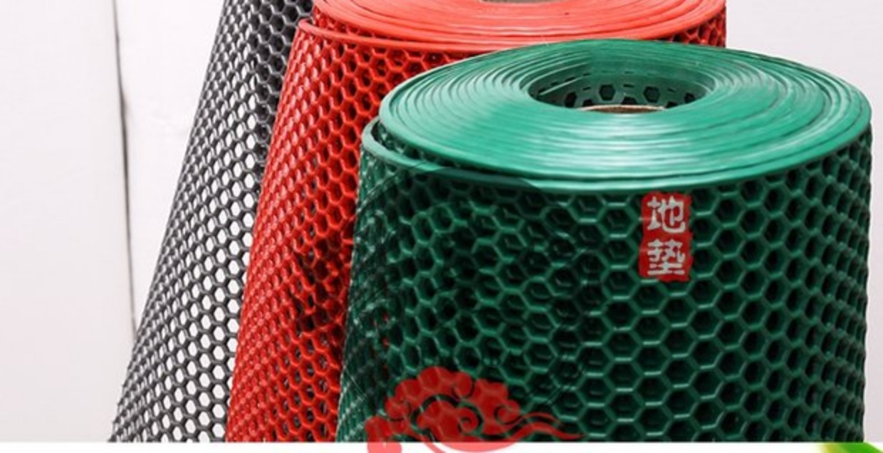 PVC chống trượt thảm thấm rỗng lục giác lưới khách sạn hồ bơi phòng tắm nhà vệ sinh mat nhựa thảm - Thảm sàn tấm lót sàn nhà tắm