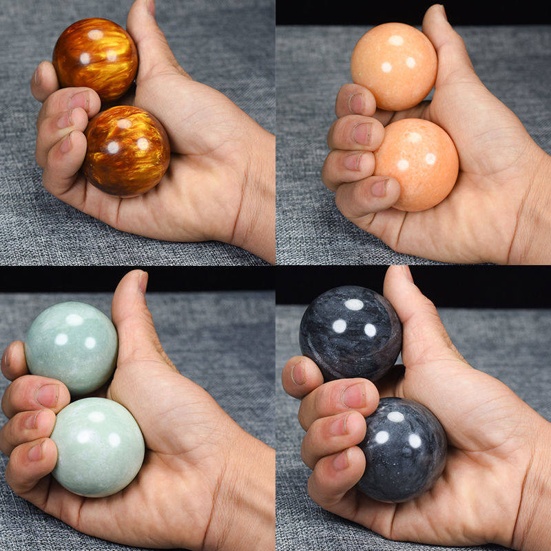 Natural jade fitness ball handball healthcare ball to play the male and female elderly massage the elderly child holds the ball
