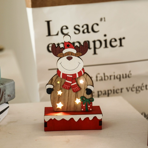 Рождественские украшения рождественские легкие настольные настольные декоративные ветераны снеговик