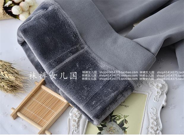 Nhật Bản mùa thu và mùa đông dày cộng với quần nhung màu xám nhạt ấm khói màu xám vớ lụa màu xám phụ nữ là tất mỏng bước chân - Vớ vớ nữ 