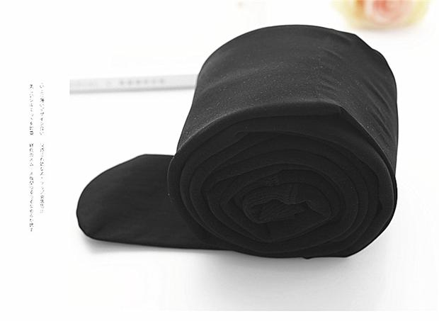 Quần lửng đen mùa thu và mùa đông dày cộng với vớ nhung nữ màu da ấm áp gầy mỏng vớ sock màu đáy vớ quần tất trắng