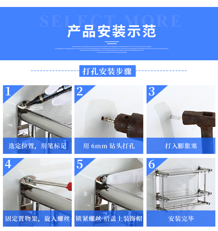 【天天】【現價特惠】浴室置物架毛巾架免打孔不銹鋼浴巾架雙層浴室2層衛生間壁掛衛浴掛件 igo