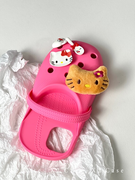 Hello Kitty Croc Funny 3D Shoe Silicone TPU 14, 13, 12 iPhone Case