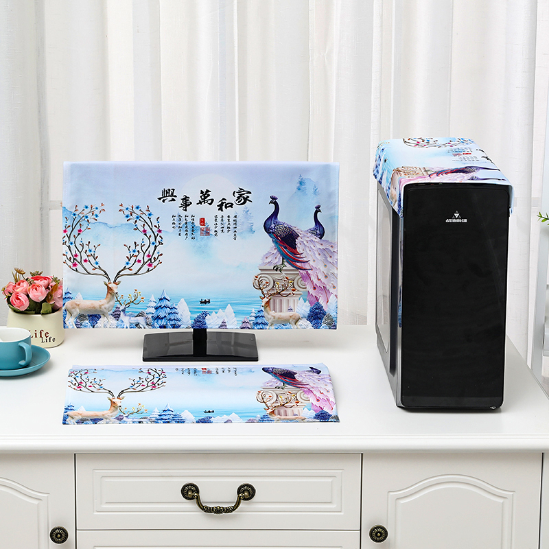 22 inch desktop computer cover kit 32 inch computer cover cloth 24 inch display computer dust cover towel computer cover dust-Taobao
