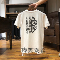 20 new fashion brand Chrome Hearts crow Luo heart sanskrit sword letters short-sleeved men and women with the same T-shirt