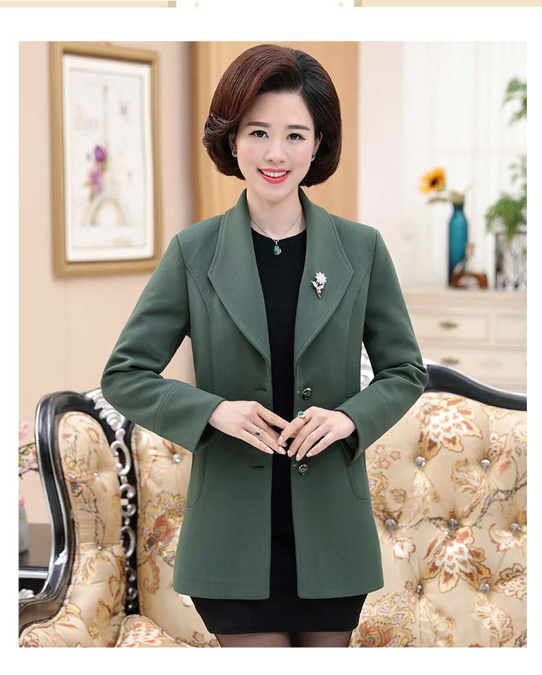 Áo khoác mùa xuân cho mẹ mùa thu và áo khoác nữ trung niên 40 tuổi 50 bộ quần áo phụ nữ trung niên - Quần áo của mẹ áo tuổi trung niên