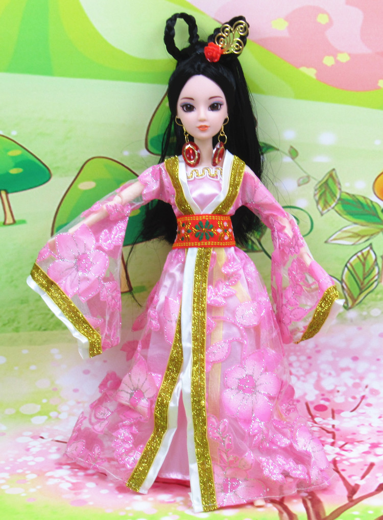 Trung Quốc trang phục búp bê quần áo quốc gia cổ tích cổ tích công chúa trang phục phụ kiện đồ trang sức tinh tế đầy đủ búp bê cho bé