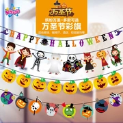 Halloween Laqila Trang trí hoa Thiết bị Mall Bar KTV Lễ hội ma Cảnh sắp xếp Đạo cụ Bí ngô Cờ treo - Sản phẩm Đảng / Magic / Hiệu suất