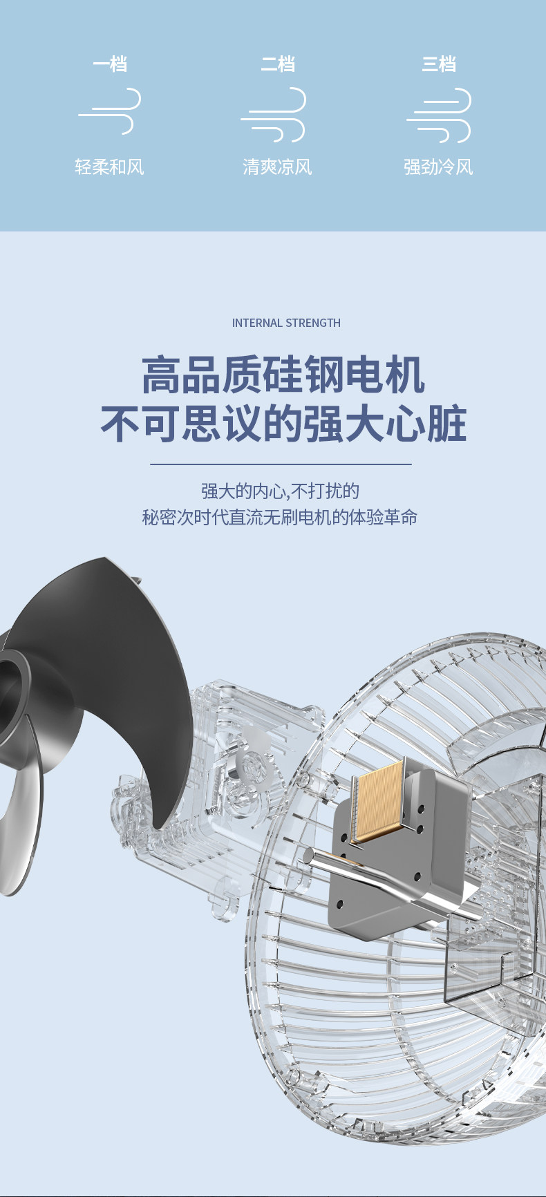 美菱 立式空气循环扇 久吹不头疼 图9
