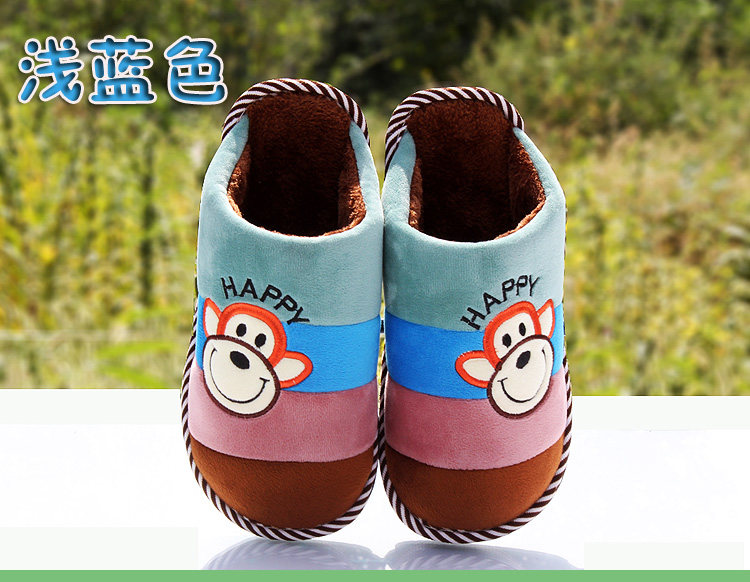 Pantoufles enfants en suède pour hiver - semelle caoutchouc - Ref 1024418 Image 25