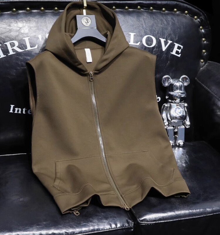 VEST MENS AUTUMN NEW CASUAL LOOSE SLEEVELESS JACKET YOUTH VERSATILE TREND VEST SHOULDER COAT