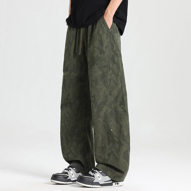 Woodpecker Camouflage Pants Men's 2026 New Summer American Style Trendy Sports Pants Outdoor Loose Casual Pants for Men