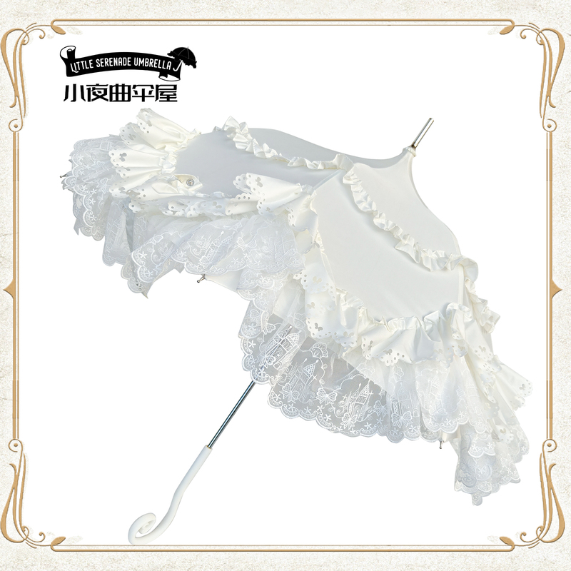 Praise of Vienna | Original Lolita Umbrella, Dual-Use for Sun and Rain, Sun Protection, Floral Lace Edge Umbrella, Lolita Umbrella. Praise of Vienna | Original Lolita Umbrella, Dual-Use for Sun and Rain, Sun Protection, Floral Lace Edge Umbrella, Lolita Umbrella.