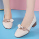 2023 ຄົນອັບເດດ: ຫນັງແທ້ໃຫມ່ເກີບແມ່ຍິງຂະຫນາດໃຫຍ່ 40-43 ດູໃບໄມ້ລົ່ນ Versatile Flat Mary Jane ເກີບ 41 Four Seasons Shoes