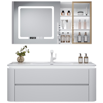 Cabei smart bathroom cabinet combination ceramic integrated hand wash basin cabinet bathroom modern simple wash basin