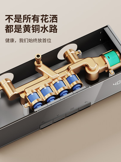 卡贝淋浴花洒套装家用浴室增压全铜卫浴洗澡水龙头沐浴神器大喷头