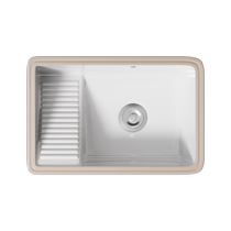 Cabbé Stage Laundry Basin Ceramic With Washboard Balcony Home Sink Integrated Washbasin Laundry Pool Single Pool