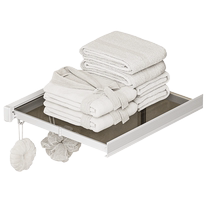 Kabei bathroom invisible folding towel rack without punching bathroom wall-mounted towel rack storage rack storage rack