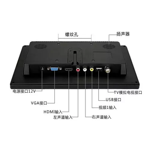 10,1 -дюймовый ЖК -монитор IPS Perfect Ecrece LCD HDMI