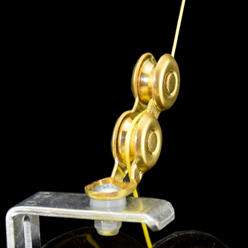 Wind-Zither Wire Wheel Threading Machine 360 Degrees Universal Wheels Metal Bearings Retrofit Accessories Alloy Double Guide Wire Guide Smooth