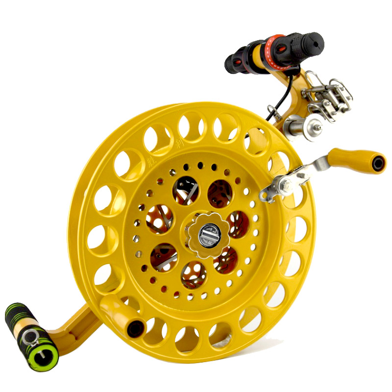 Weifang New Triumph Magnesium Alloy Kite Braces Wheel Disc Brake Anti-Turn Seven Guide Lengthened Arm Large Wind Kite Wire Wheel 