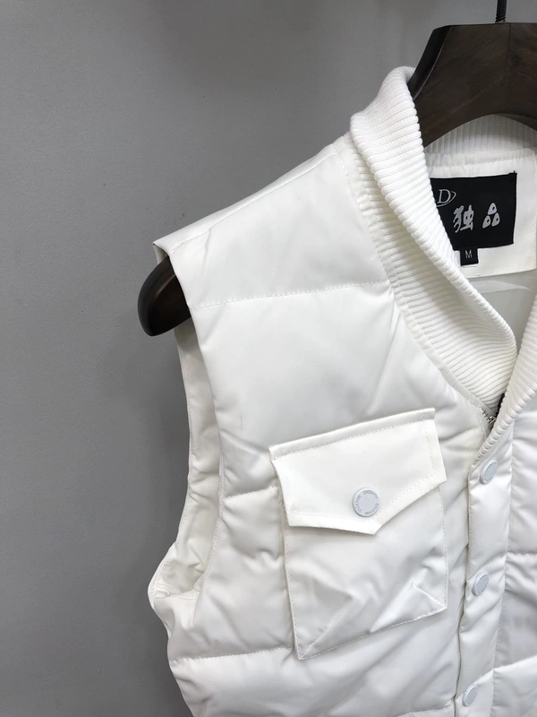 Áo vest cotton nam mùa đông đôi túi đan áo len phiên bản Hàn Quốc của màu rắn Slim áo ấm đôi trẻ trung cotton