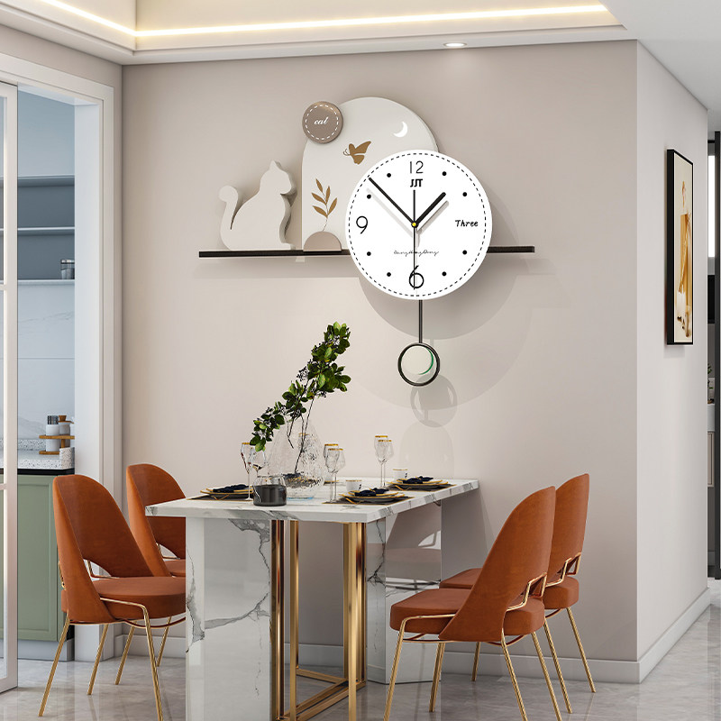 Fashion Creative Watch Living Room Modern Minimalist Atmosphere Restaurant Net Red Hanging Bell 2023 New Decorative Clock Hanging Wall-Taobao
