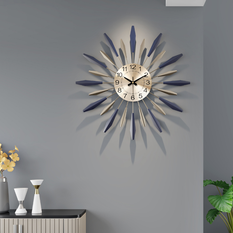 Art Nordic hanging clock Living room Creative modern minimalist watches and clocks hanging bell personality atmospheres Home fashion Decorative Clocks