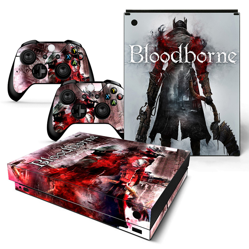 XBOX ONE X sticker xboxonex máy chủ điều khiển trò chơi xử lý cơ thể mã máu mã phim dán dán màu - XBOX kết hợp tay cầm chơi game ps4