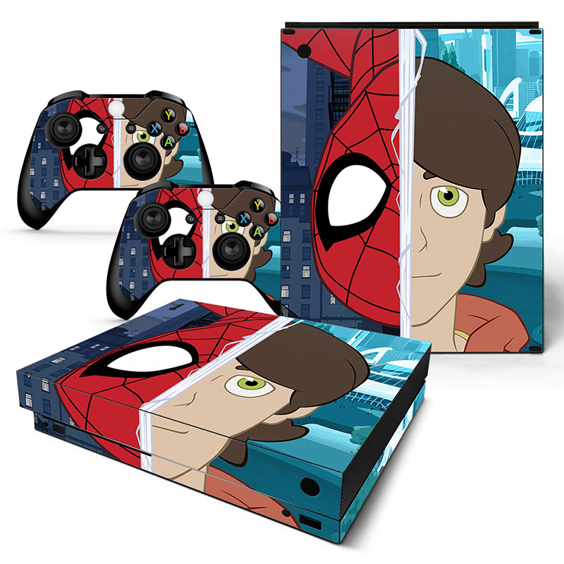 XBOX ONE X sticker xboxonex máy chủ điều khiển trò chơi xử lý cơ thể mã máu mã phim dán dán màu - XBOX kết hợp máy chơi game cầm tay sony