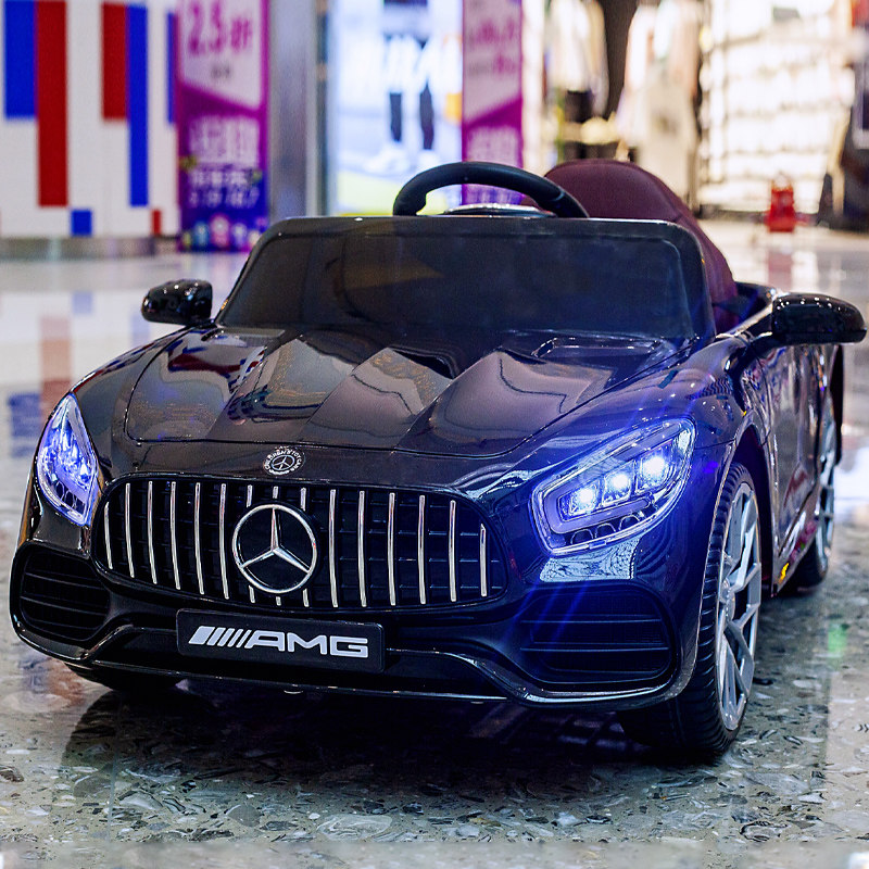 Mercedes Benz children's electric car four wheeled car with remote control can sit baby swing stroller kids toy car can sit people