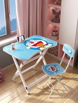 Childrens desk Foldable study desk and chair Primary school student household suit Childrens simple desk Writing desk Economical