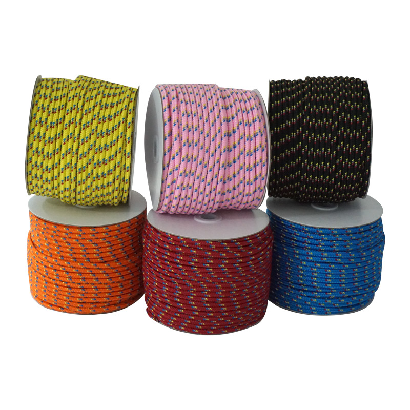 5mm super bright reflective tent camp rope reflective sky curtain pull rope camping reflective rope outdoor windproof rope warning rope