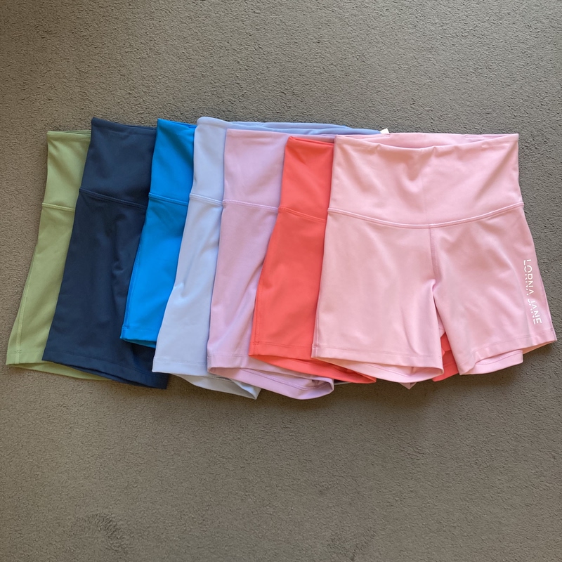 Instyle In-Stock Lorna Jane Fitness High-Waisted Sports Shorts Tight Cycling Pants for Women Lotus