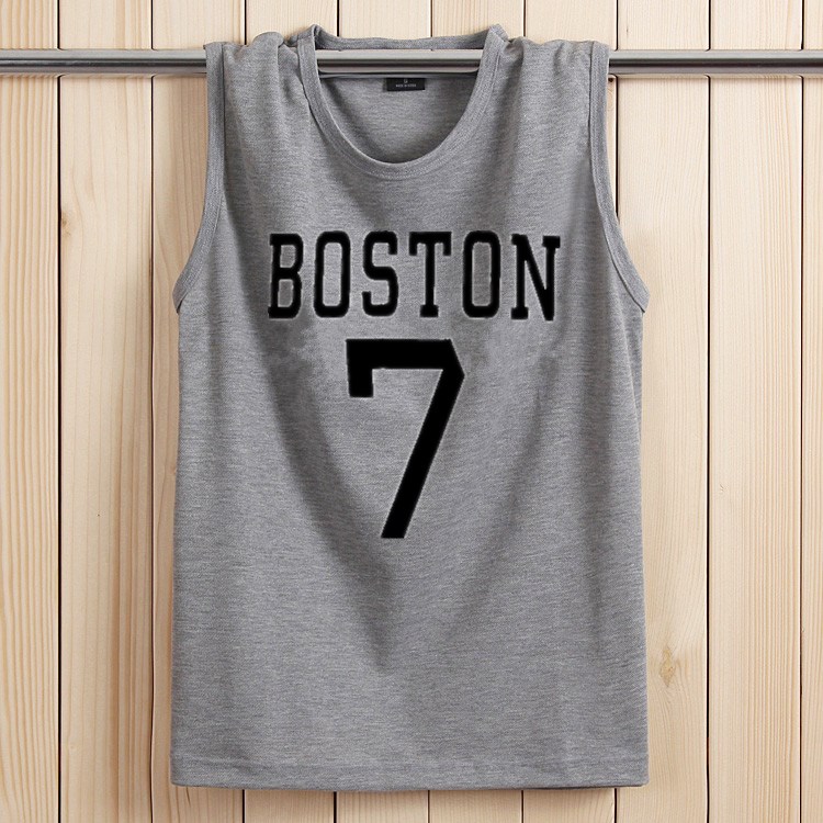 NBA Kobe Plus phân bón XL cotton mới nam thấm mồ hôi áo thun không tay áo thun thể thao giản dị tay áo - Áo vest cotton áo khoác không tay nam