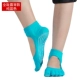 Vớ yoga chống trượt nữ silicone chuyên nghiệp vớ ngón chân hở ngón bị rò rỉ cotton pilates vớ thể thao vớ nhảy